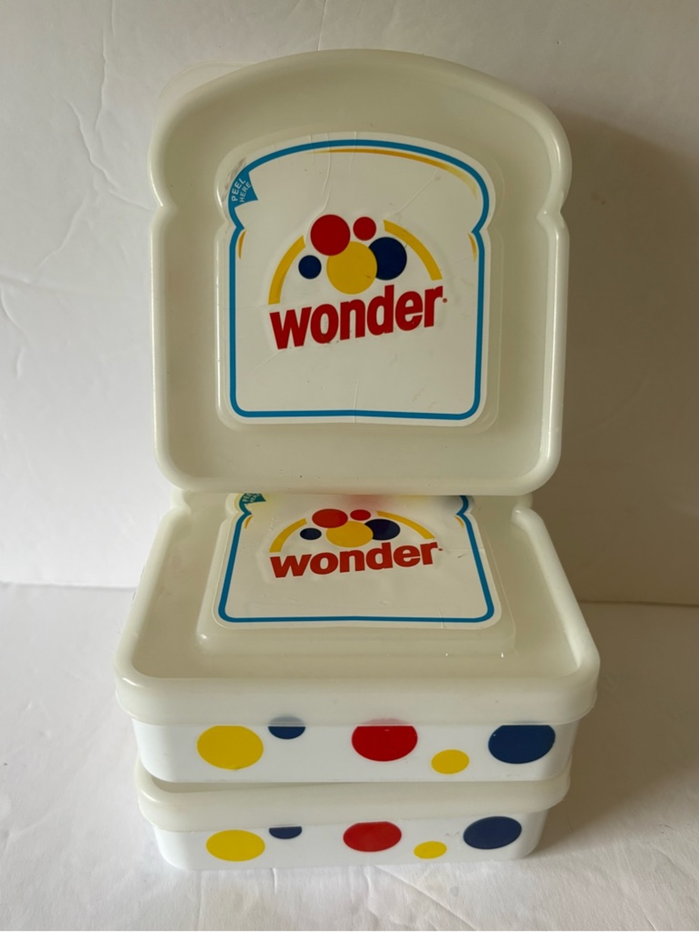 Wonder Sandwich Containers lot of 3 from 2006